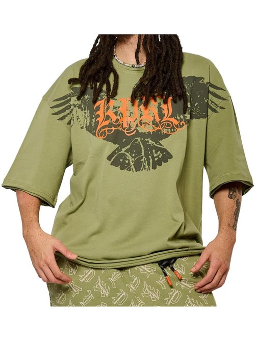 T-Shirt Verde Masculino Kaporal VORBOH - Kiabi