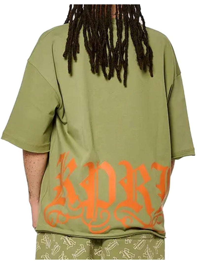 T-Shirt Verde Masculino Kaporal VORBOH Verde - Kiabi