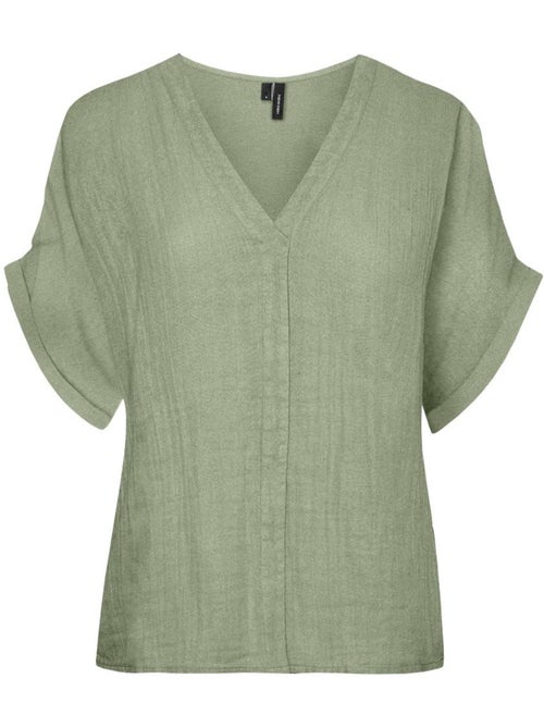 T-shirt Verde Mathilda para Mulher Vero Moda - Kiabi T-shirt Verde Mathilda para Mulher Vero Moda - Kiabi
