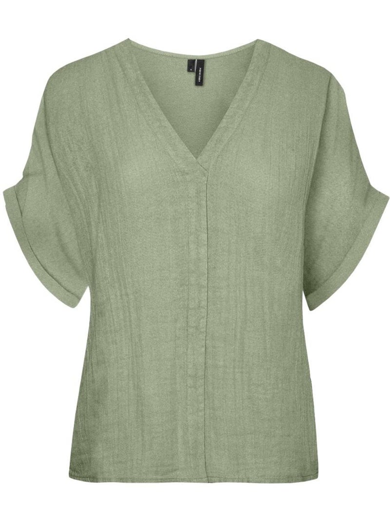 T-shirt Verde Mathilda para Mulher Vero Moda Verde - Kiabi