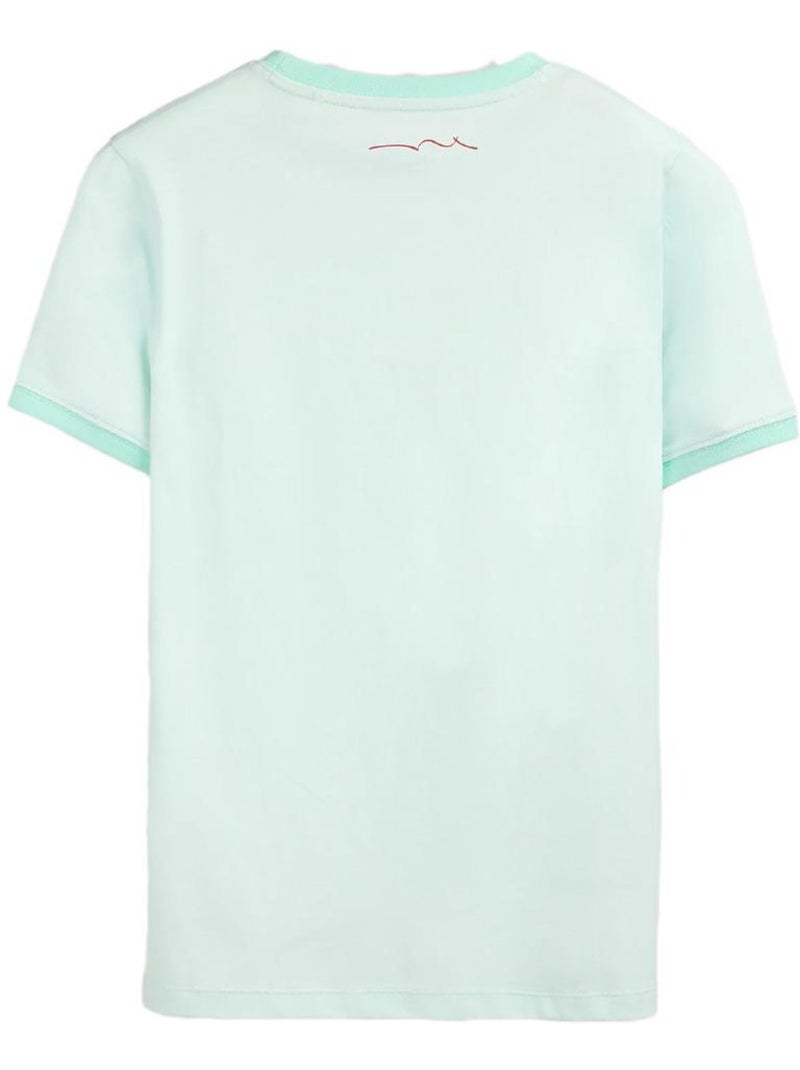 T-shirt verde menta para menino teddy smith 61007493d Verde - Kiabi