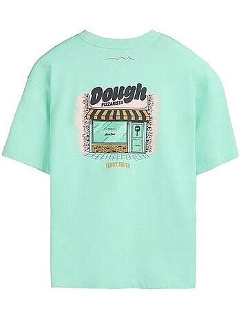 T-Shirt Verde Menta para Menino Teddy Smith Bis