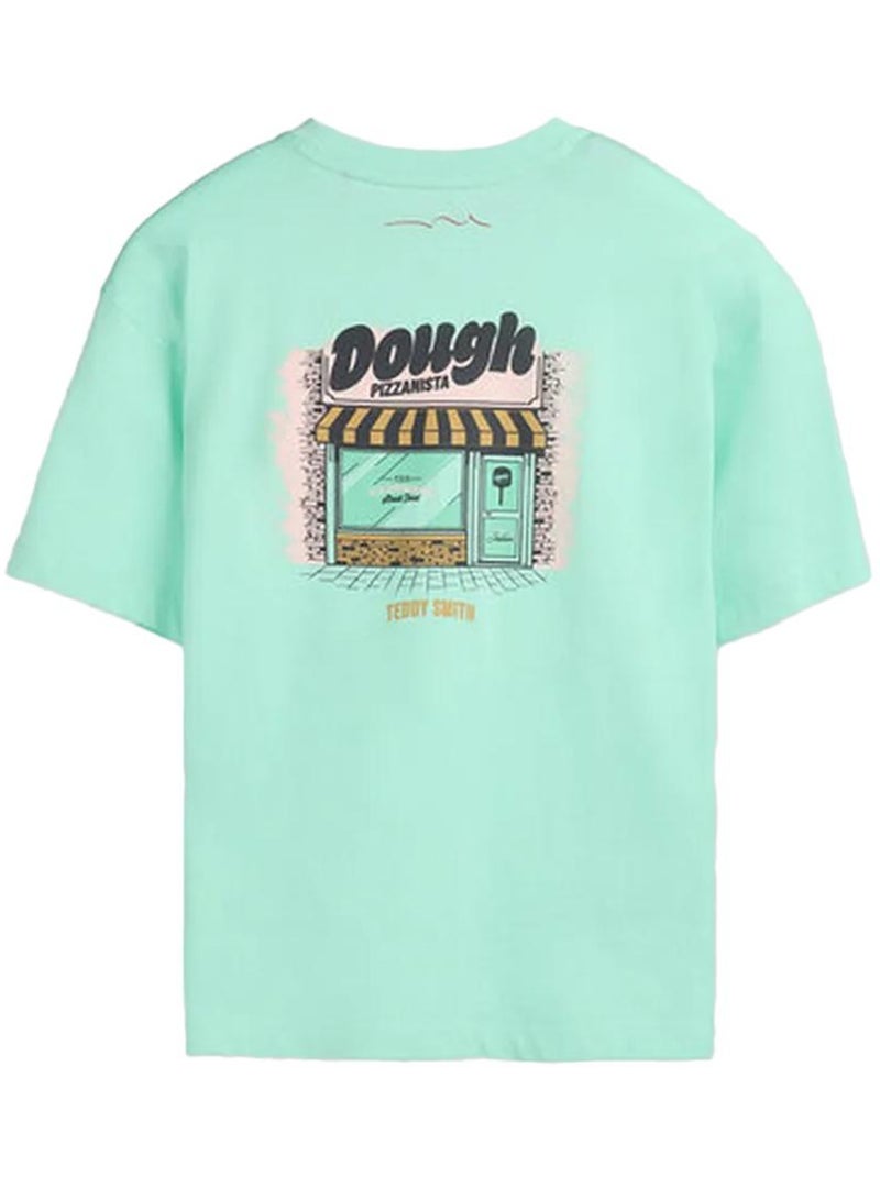 T-Shirt Verde Menta para Menino Teddy Smith Bis Verde - Kiabi