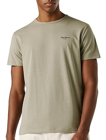 T-shirt bordô original pepe jeans para homem