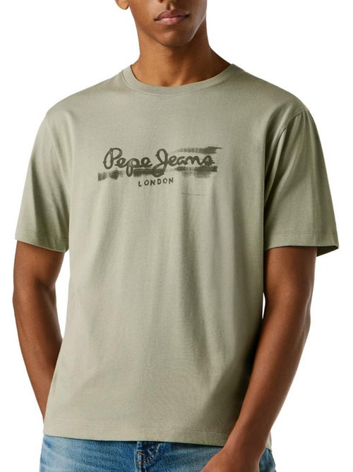 T-Shirt Verde para Homem Pepe Jeans PJL M ND - Kiabi T-Shirt Verde para Homem Pepe Jeans PJL M ND - Kiabi