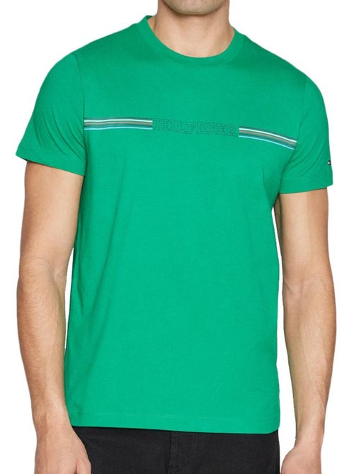 T-shirt Verde para Homem Tommy Hilfiger MW0MW34428 - Kiabi T-shirt Verde para Homem Tommy Hilfiger MW0MW34428 - Kiabi