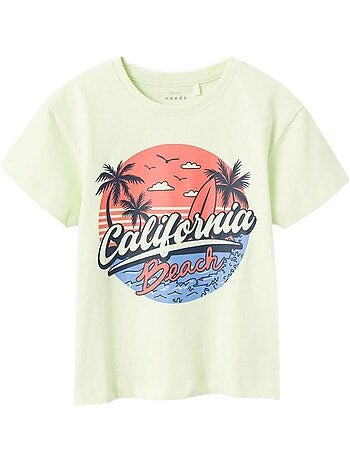 T-shirt verde para menina name it vagno