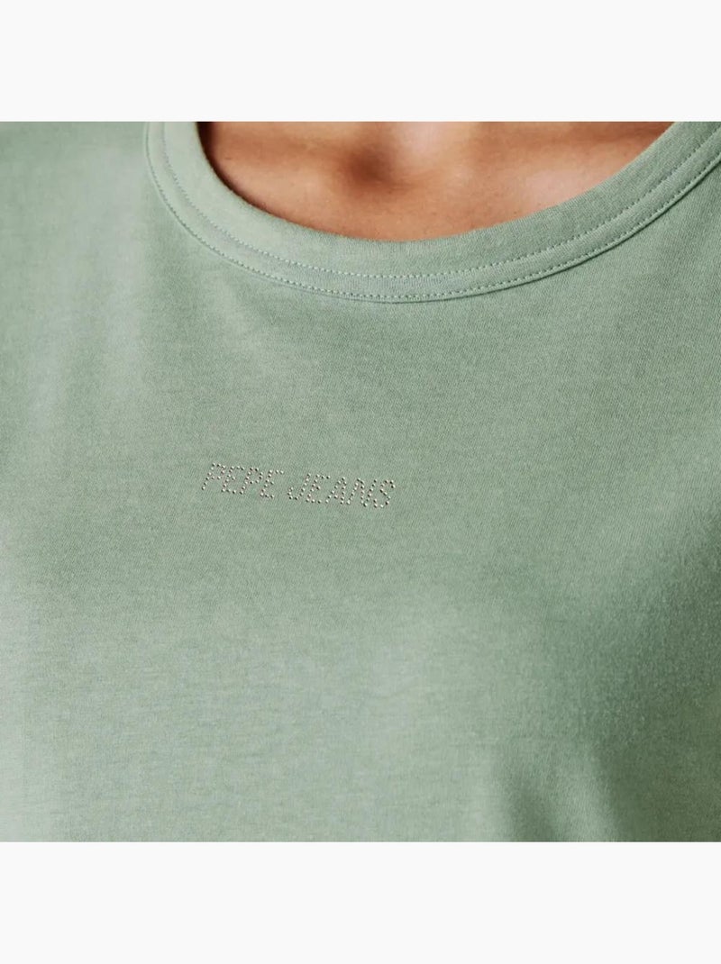 T-shirt Verde para Mulher Pepe Jeans Pjl L Nd Verde - Kiabi