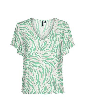 T-Shirt Verde para Mulher Vero Moda Easy Joy