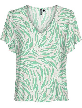 T-Shirt Verde para Mulher Vero Moda Easy Joy