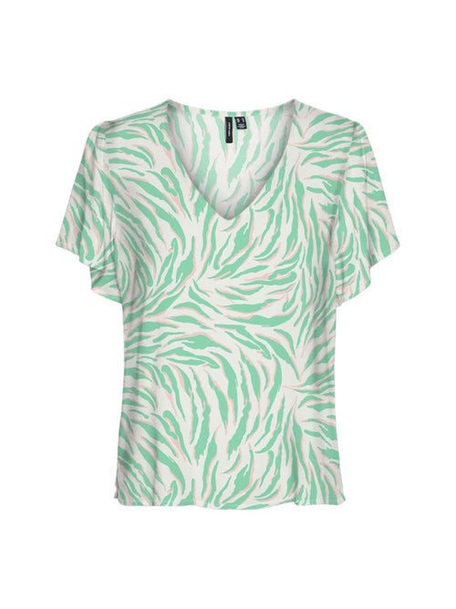 T-Shirt Verde para Mulher Vero Moda Easy Joy - Kiabi T-Shirt Verde para Mulher Vero Moda Easy Joy - Kiabi