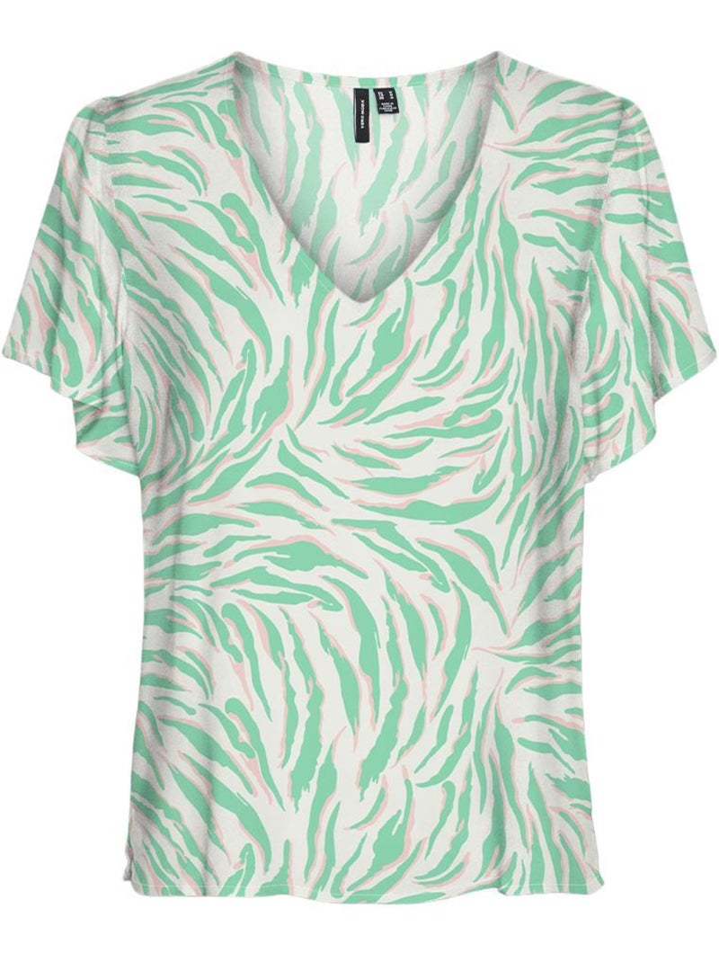 T-Shirt Verde para Mulher Vero Moda Easy Joy Verde - Kiabi