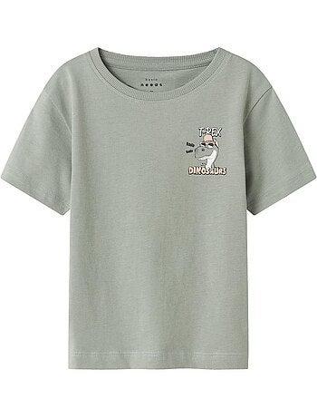 T-shirt Verde para Rapaz Name it Vagnos