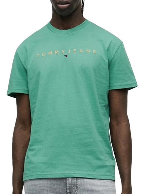 T-shirt verde tommy hilfiger para homem linearss regular - Kiabi T-shirt verde tommy hilfiger para homem linearss regular - Kiabi