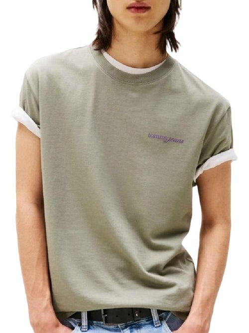 T-shirt Verde Tommy Hilfiger Tjm Reg Blur Script para Homem - Kiabi T-shirt Verde Tommy Hilfiger Tjm Reg Blur Script para Homem - Kiabi
