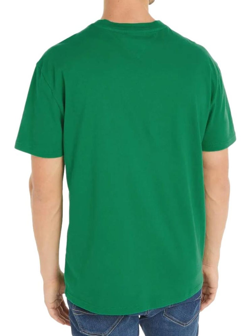 T-shirt Verde Tommy Jeans Regular Fit para Homem Verde - Kiabi