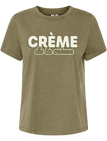 T-shirt Verde Vero Moda Majilla para Mulher