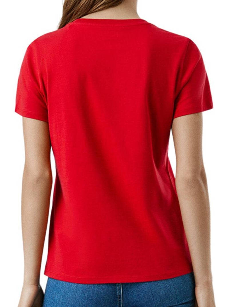 T-shirt Vermelha Feminina Pepe Jeans Bero Vermelho - Kiabi