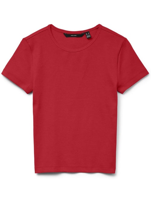 T-shirt Vermelha Feminina Vero Moda Chloe - Kiabi T-shirt Vermelha Feminina Vero Moda Chloe - Kiabi