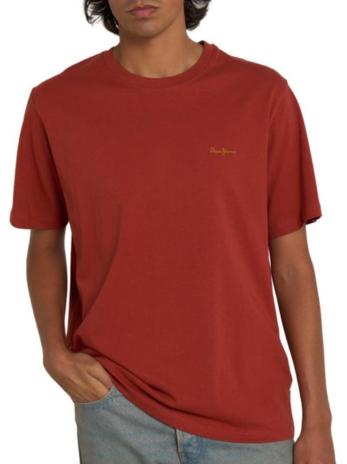 T-shirt vermelha masculina pepe jeans contrast connor - Kiabi T-shirt vermelha masculina pepe jeans contrast connor - Kiabi