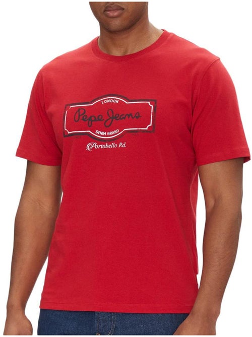T-shirt Vermelha Masculina Pepe Jeans Daxton - Kiabi