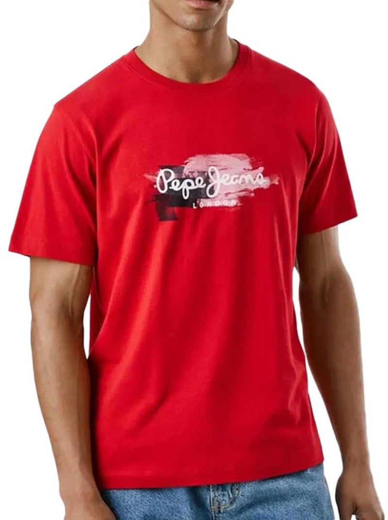 T-shirt Vermelha Masculina Pepe Jeans Trey Vermelho - Kiabi