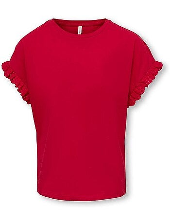 T-shirt Vermelha para Menina Kids ONLY