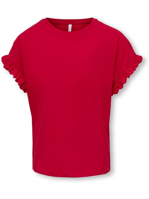 T-shirt Vermelha para Menina Kids ONLY - Kiabi T-shirt Vermelha para Menina Kids ONLY - Kiabi