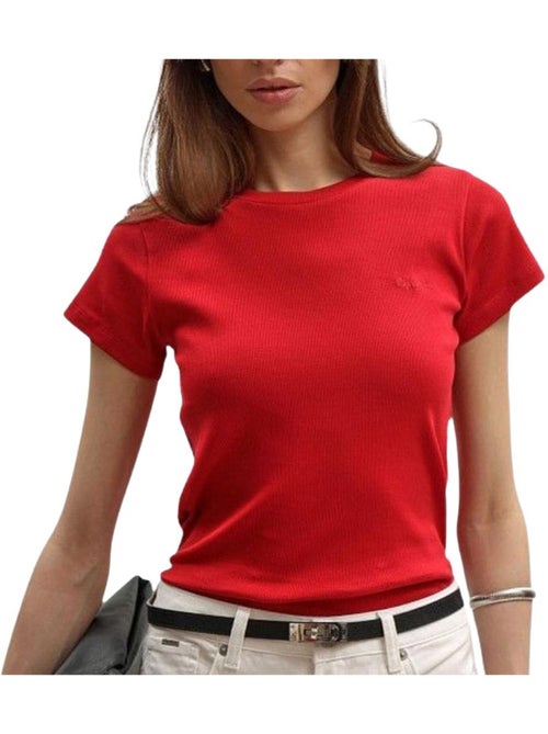 T-Shirt Vermelha para Mulher Pepe Jeans PL506037 - Kiabi T-Shirt Vermelha para Mulher Pepe Jeans PL506037 - Kiabi