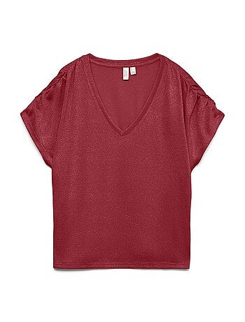T-shirt bege feminina vero moda golda