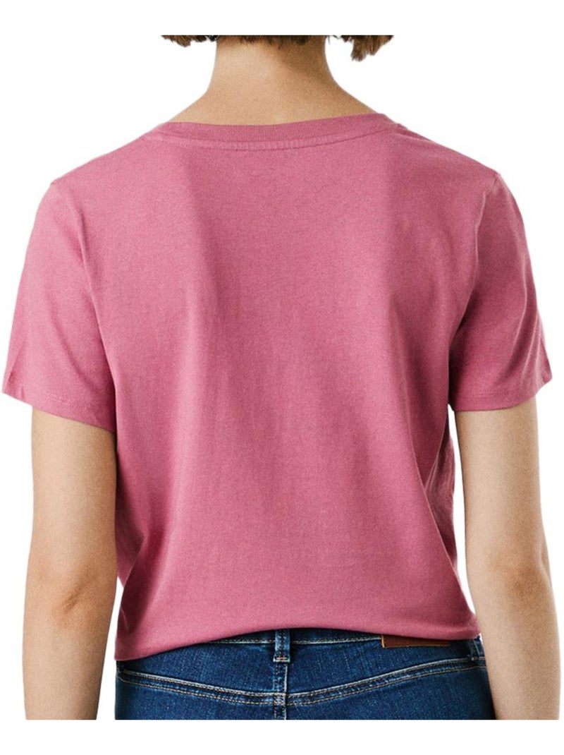 T-shirt vermelha pepe jeans new virginia para mulher Rosa - Kiabi