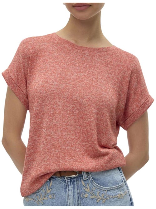 T-shirt Vermelha Vero Moda Brianna para Mulher 10291353 - Kiabi