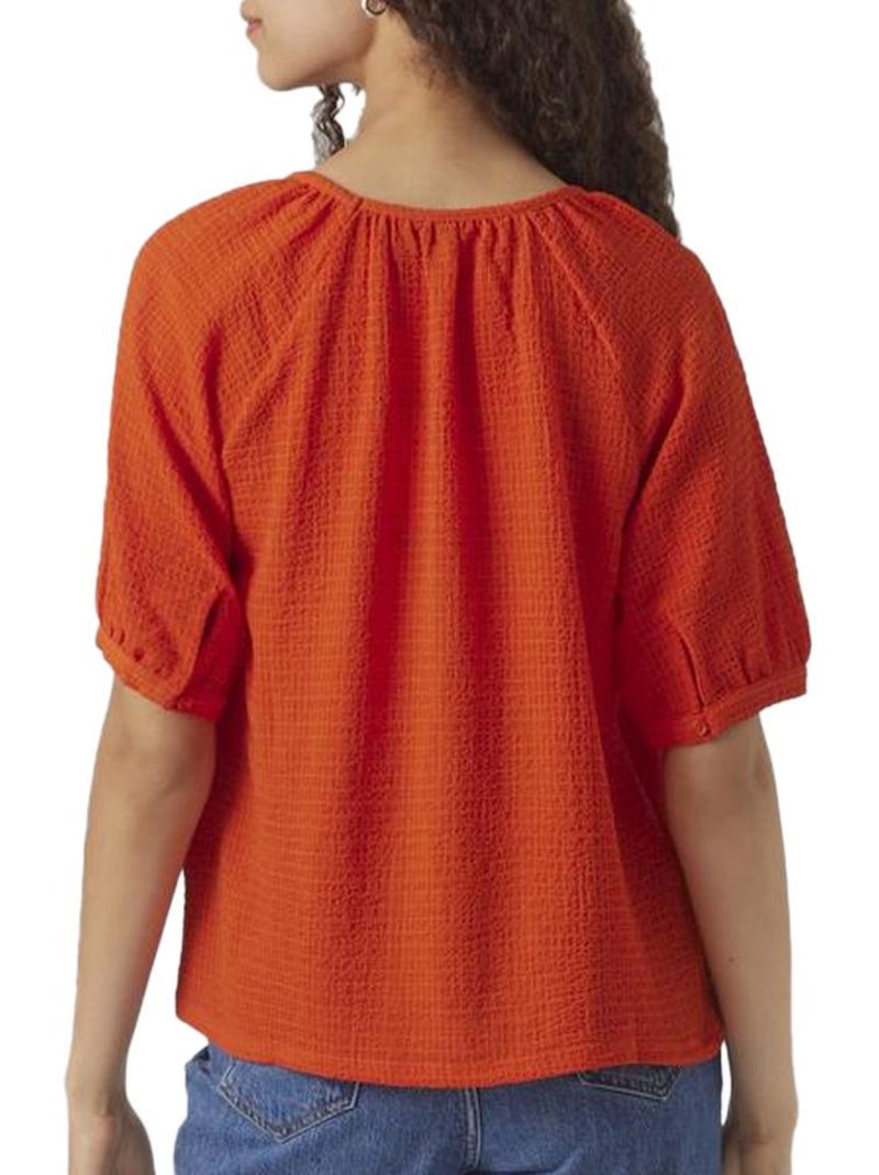 T-shirt Vermelha Vero Moda Kassi para Mulher Vermelho - Kiabi