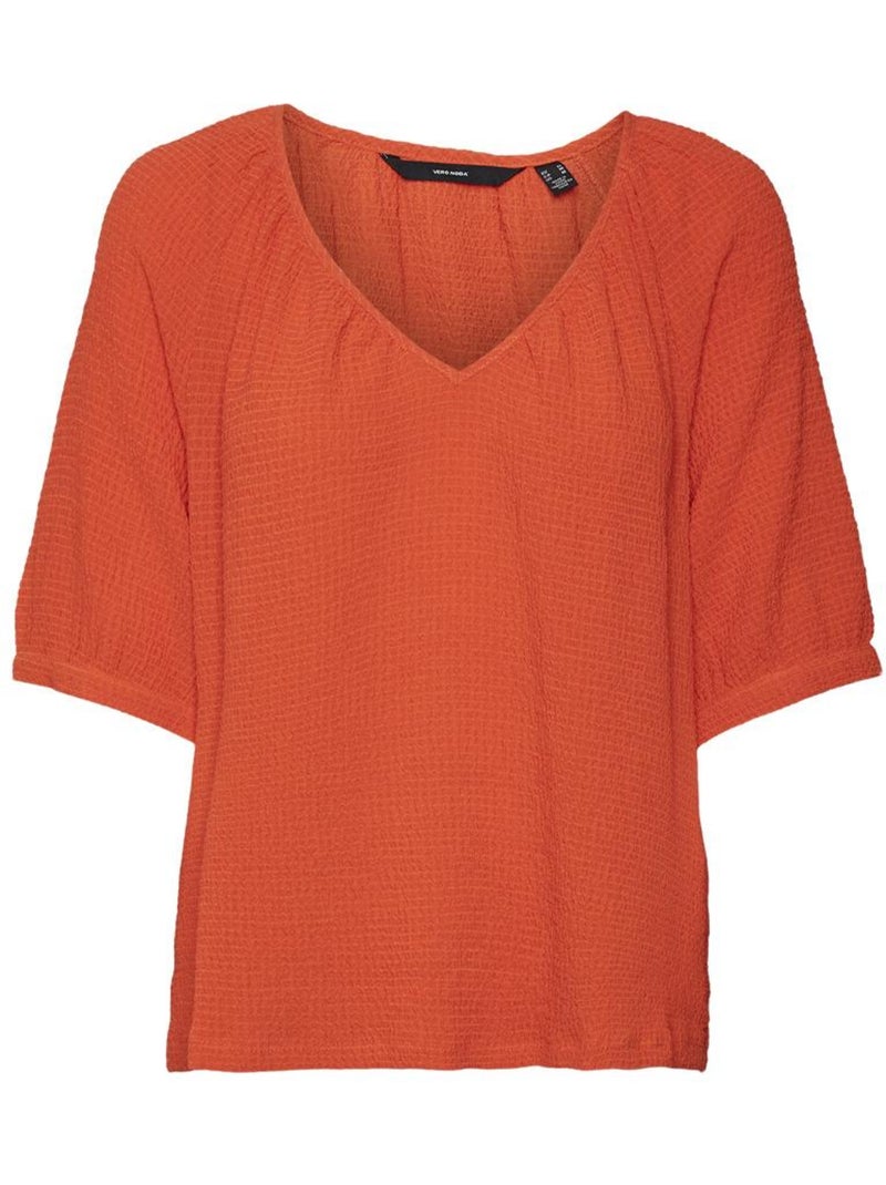 T-shirt Vermelha Vero Moda Kassi para Mulher Vermelho - Kiabi
