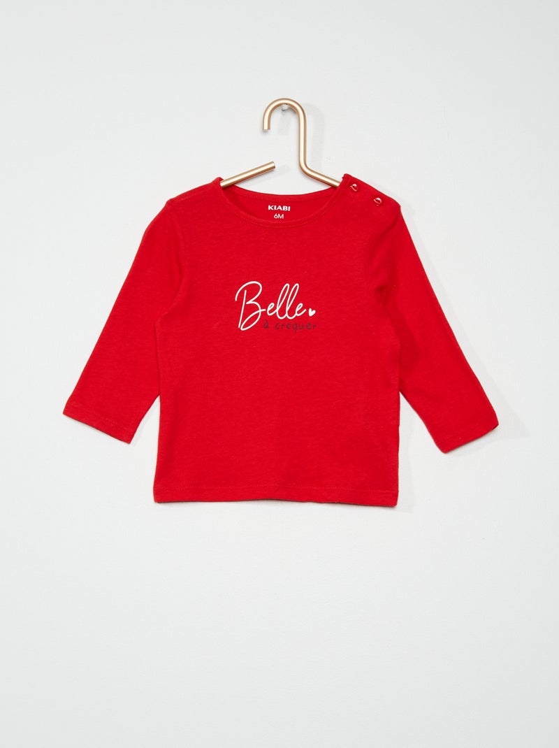 T-shirt VERMELHO - Kiabi