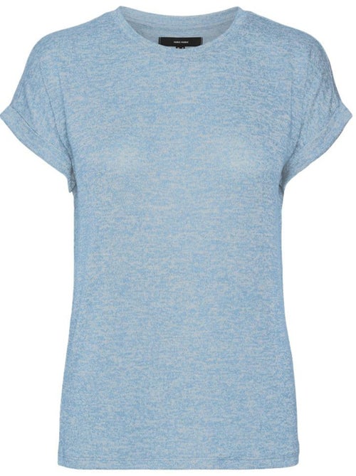T-Shirt Vero Moda Brianna Azul Claro para Mulher 10291353 - Kiabi T-Shirt Vero Moda Brianna Azul Claro para Mulher 10291353 - Kiabi