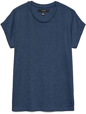 T-shirt Vero Moda Brianna para Mulher Azul Marinho 10291353