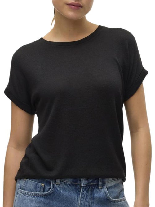 T-Shirt Vero Moda Brianna para Mulher Preto 10291353s - Kiabi T-Shirt Vero Moda Brianna para Mulher Preto 10291353s - Kiabi