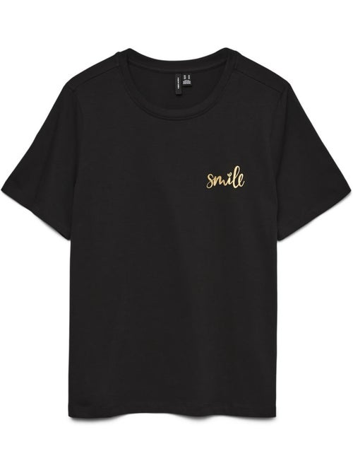 T-shirt Vero Moda Folina Preto para Mulher - Kiabi T-shirt Vero Moda Folina Preto para Mulher - Kiabi