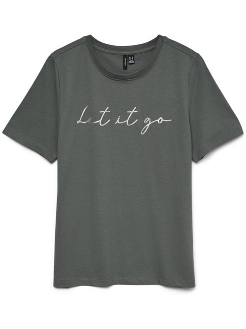 T-shirt Vero Moda Folina Verde para Mulher - Kiabi T-shirt Vero Moda Folina Verde para Mulher - Kiabi