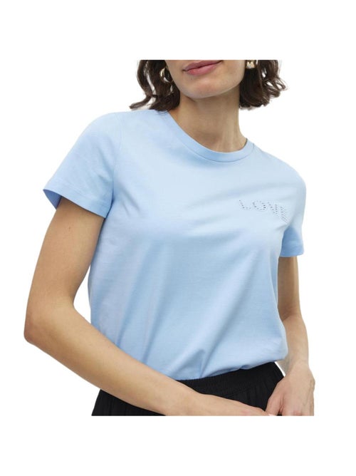 T-Shirt Vero Moda Francis Azul Claro para Mulher - Kiabi T-Shirt Vero Moda Francis Azul Claro para Mulher - Kiabi