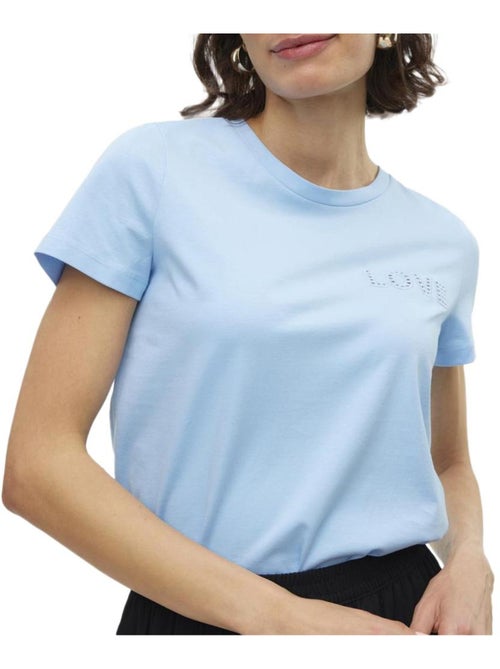 T-Shirt Vero Moda Francis Azul Claro para Mulher - Kiabi T-Shirt Vero Moda Francis Azul Claro para Mulher - Kiabi