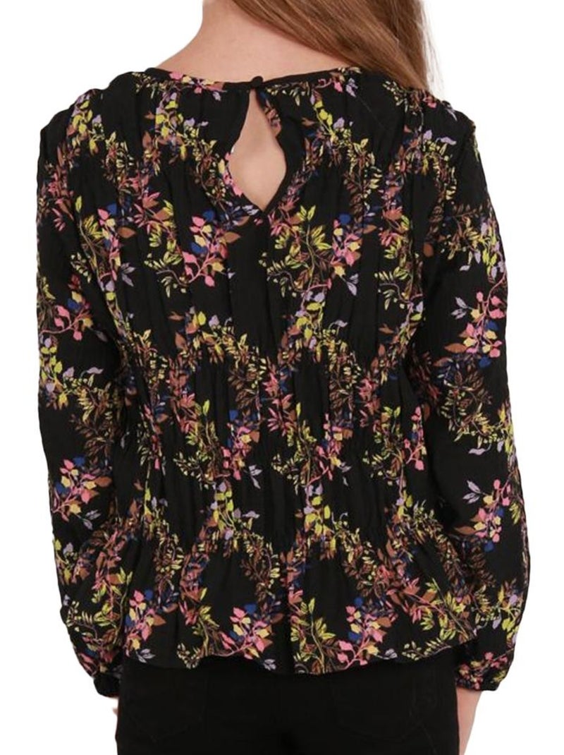 T-Shirt Vero Moda Lova de Manga Comprida Preto com Padrão para Mulher Preto - Kiabi