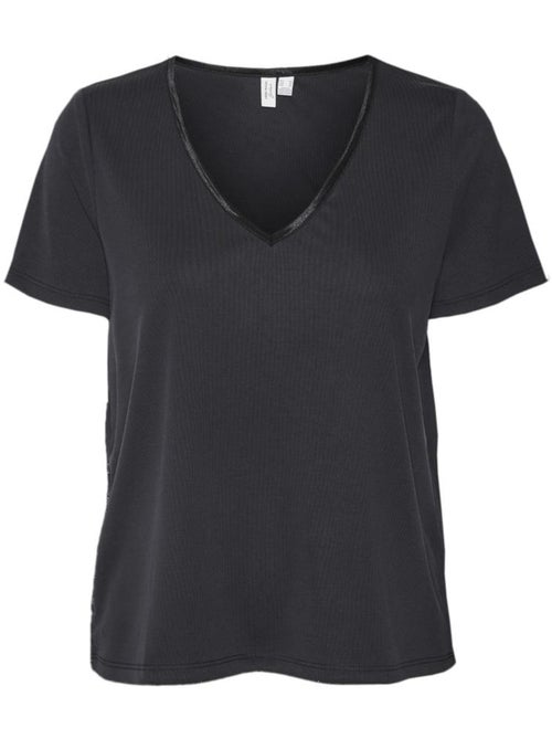 T-shirt Vero Moda Marine com Decote para Mulher - Kiabi