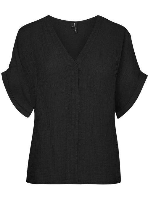 T-shirt Vero Moda Mathilda Preta para Mulher - Kiabi T-shirt Vero Moda Mathilda Preta para Mulher - Kiabi