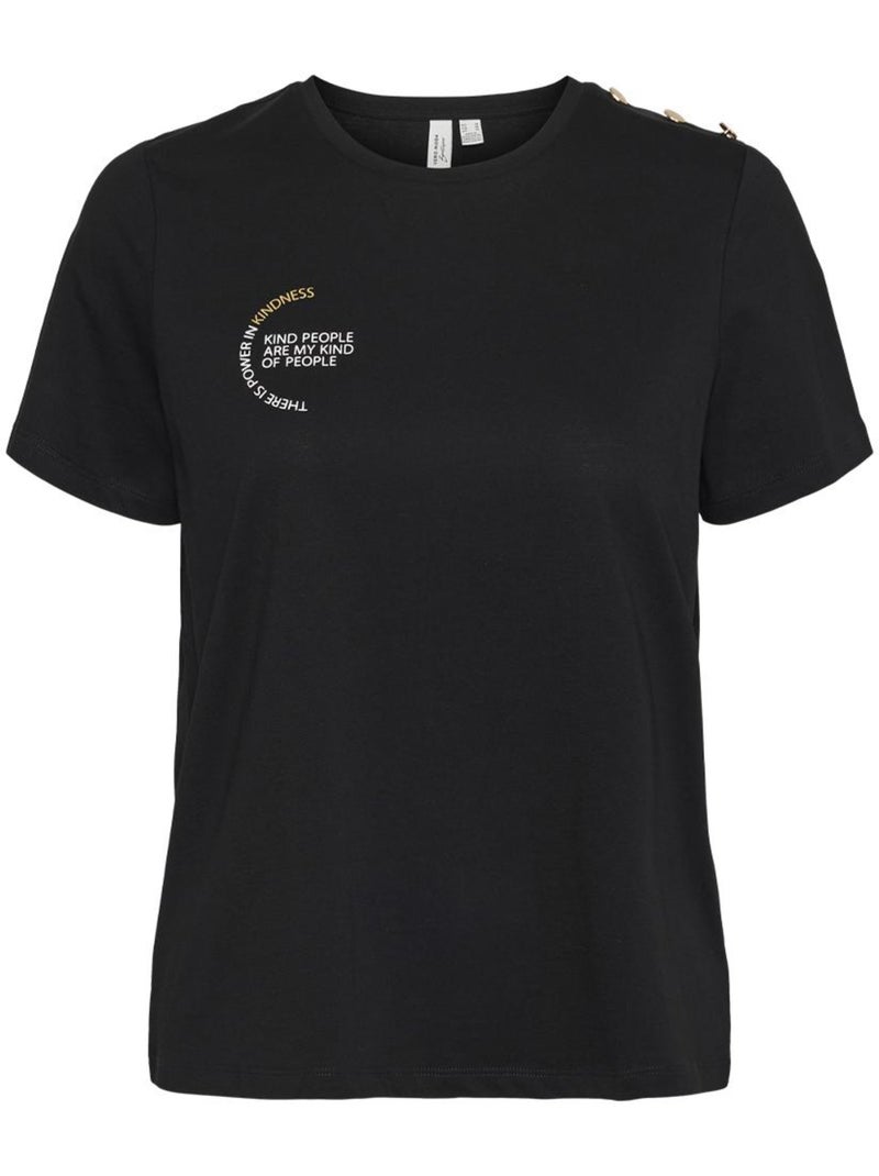 T-shirt Vero Moda Vita Preto para Mulher Preto - Kiabi
