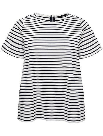 T-Shirt Vero Moda Vmcabby para Mulher Branco/Preto