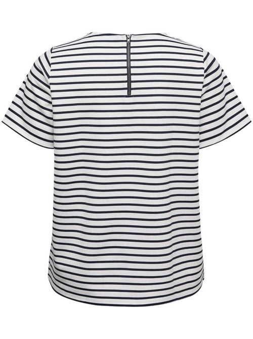 T-Shirt Vero Moda Vmcabby para Mulher Branco/Preto - Kiabi T-Shirt Vero Moda Vmcabby para Mulher Branco/Preto - Kiabi