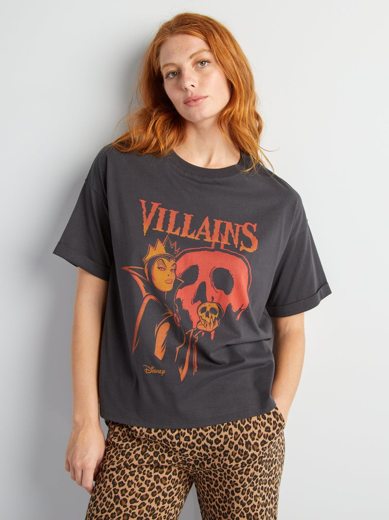 T-shirt 'Vilões' da 'Disney' - Halloween PRETO - Kiabi