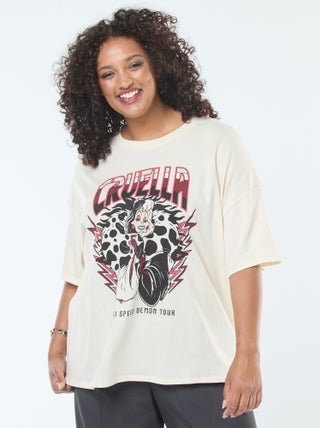 T-shirt 'Vilões' 'Disney' de mangas curtas